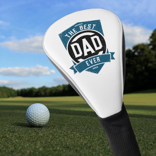 De beste pap ooit Modern Vaderdag cadeau Golfheadcover