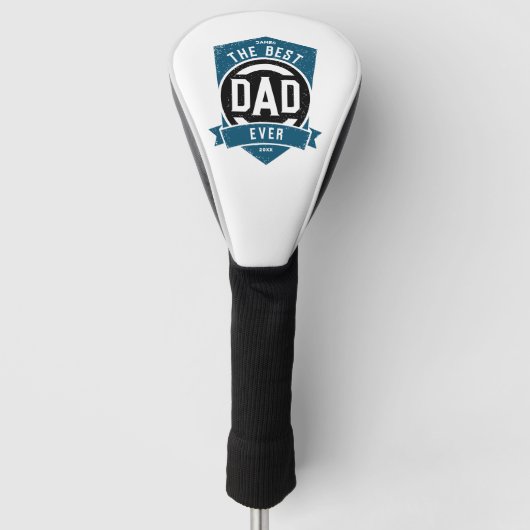 De beste pap ooit Modern Vaderdag cadeau Golfheadcover (Voorkant)