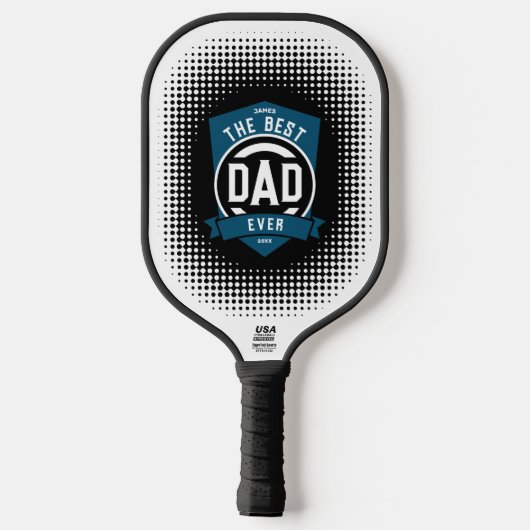 De beste pap ooit Modern Vaderdag cadeau Pickleball Paddle (Achterkant)