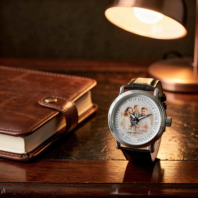 De beste pap ooit Moderne klassieke foto Horloge (Creator heeft geüpload)
