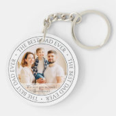 De beste pap ooit Moderne klassieke foto Sleutelhanger (Achterkant)