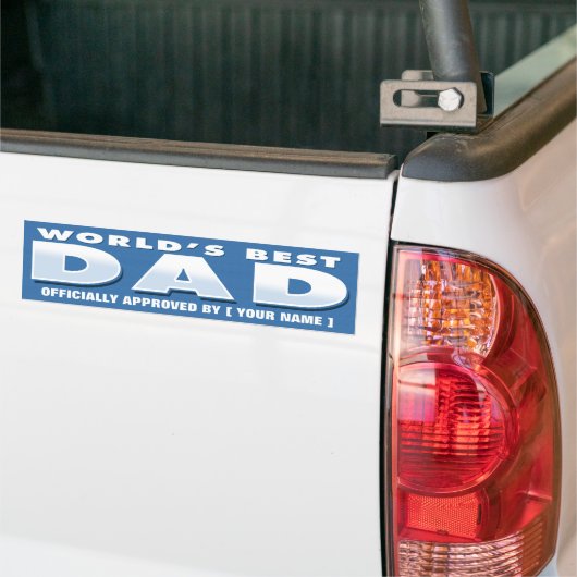 De beste pap-sticker ter wereld bumpersticker (Op Truck)