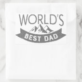 De beste pap-Vaderdag ter wereld Rechthoekige Sticker (Tas)