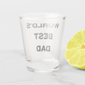 De beste pap-Vaderdag ter wereld Shot Glas (Achterkant)