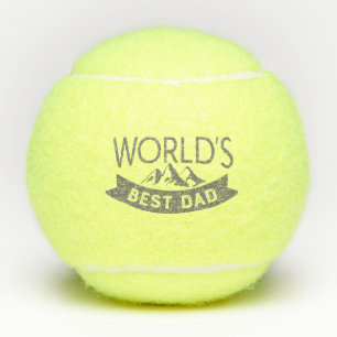 De beste pap-Vaderdag ter wereld Tennisballen