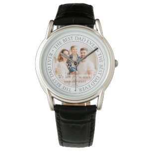 De Beste Papa Aller Tijden Modern Klassieke Foto Horloge