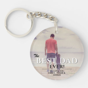 De Beste Papa Aller Tijden Typografie Vaderdag Fot Sleutelhanger