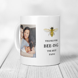 De beste papa   Eenvoudige Schattigee bij en foto' Koffiemok