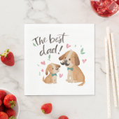 De beste papa hond servet (Insitu)