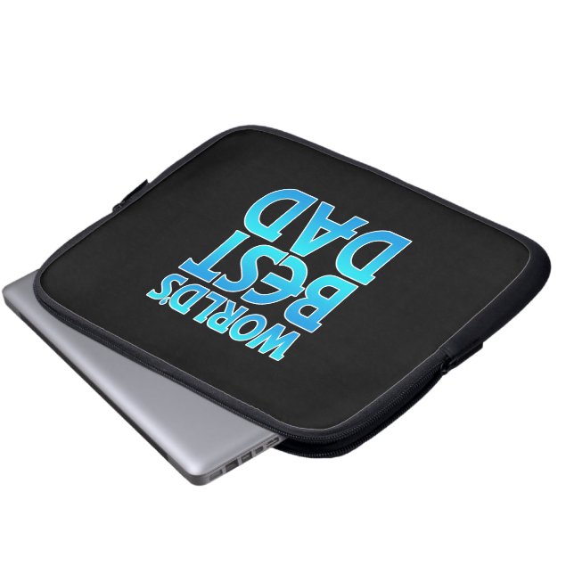 De beste papa-laptoptas ter wereld laptop sleeve (Voorkant onderkant)