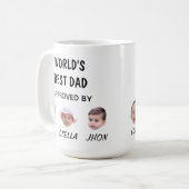De beste papa Mok ter wereld | Aangepaste Baby Fac (Voorkant links)