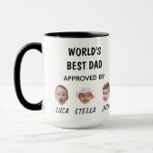 De beste papa Mok ter wereld | Aangepaste Baby Fac (Links)