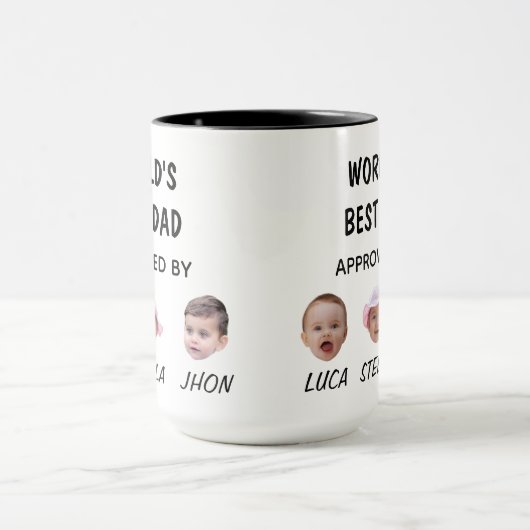 De beste papa Mok ter wereld | Aangepaste Baby Fac (Midden)