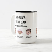 De beste papa Mok ter wereld | Aangepaste Baby Fac (Voorkant links)