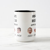 De beste papa Mok ter wereld | Aangepaste Baby Fac (Center)