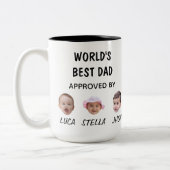 De beste papa Mok ter wereld | Aangepaste Baby Fac (Links)