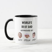 De beste papa Mok ter wereld | Aangepaste Baby Fac (Links)