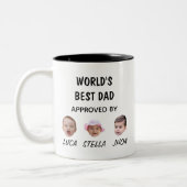 De beste papa Mok ter wereld | Aangepaste Baby Fac (Links)