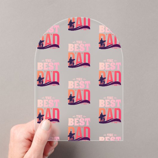 De Beste Papa Ooit Acryl Uitnodigingen (Insitu (Draagbaar))
