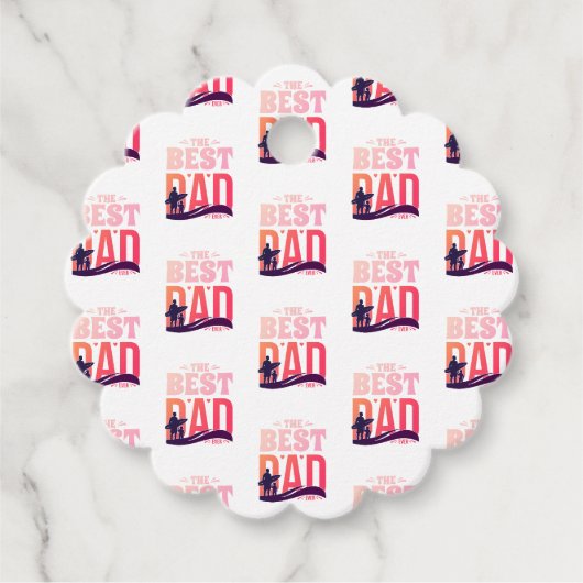 De Beste Papa Ooit Bedankjes Labels (Voorkant)