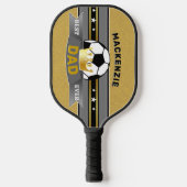 De beste papa ooit Faux Gold Sport Pickleball Paddle (Voorkant)