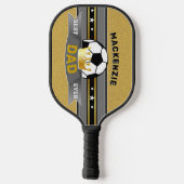 De beste papa ooit Faux Gold Sport Pickleball Paddle (Achterkant)