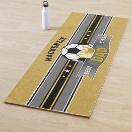 De beste papa ooit Faux Gold Sport Yogamat