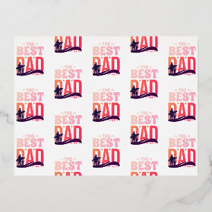 De Beste Papa Ooit Folie Uitnodiging Briefkaart
