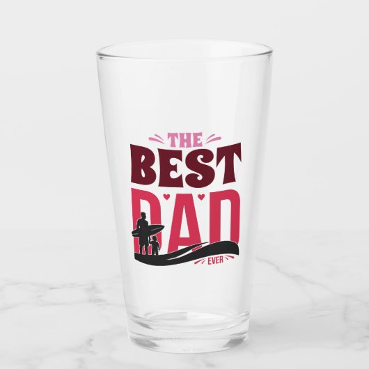 De Beste Papa Ooit Glas (Voorkant)