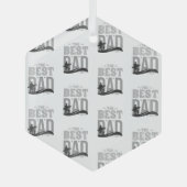 De Beste Papa Ooit Glas Ornament (Voorkant)