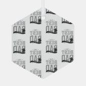 De Beste Papa Ooit Glas Ornament (Achterkant)