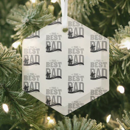 De Beste Papa Ooit Glas Ornament (Insitu)
