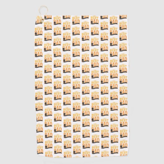 De Beste Papa Ooit Golfhanddoek (Voorkant)