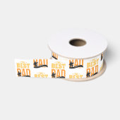 De Beste Papa Ooit Grosgrain Lint (Spoel)