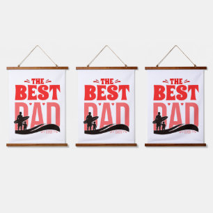 De Beste Papa Ooit Hangend Wandkleed