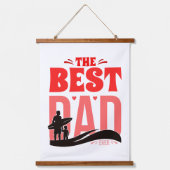De Beste Papa Ooit Hangend Wandkleed (Voorkant)