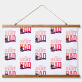 De Beste Papa Ooit Hangend Wandkleed (Voorkant)