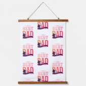 De Beste Papa Ooit Hangend Wandkleed (Voorkant)