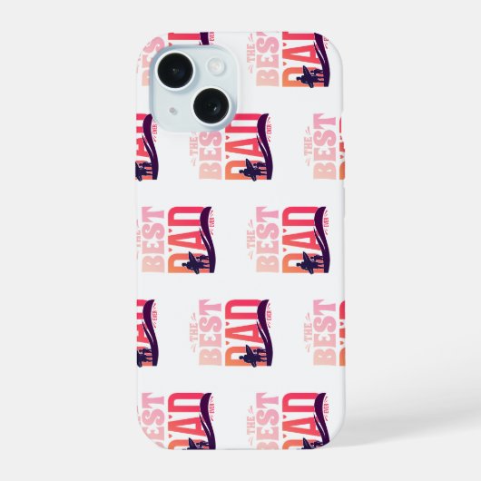 De Beste Papa Ooit iPhone 15 Case (Achterkant)
