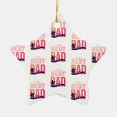 De Beste Papa Ooit Keramisch Ornament (Voorkant)