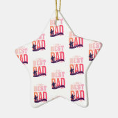 De Beste Papa Ooit Keramisch Ornament (Links)