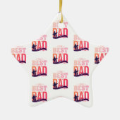De Beste Papa Ooit Keramisch Ornament (Achterkant)