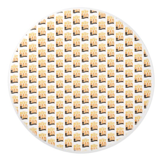 De Beste Papa Ooit Keramische Knop (Voorkant)