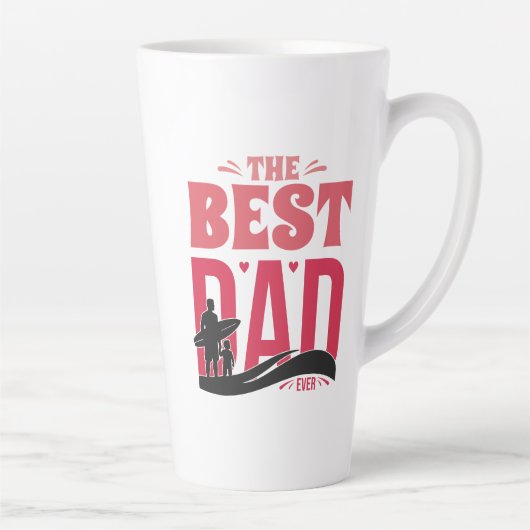 De Beste Papa Ooit Latte Mok (Rechts)