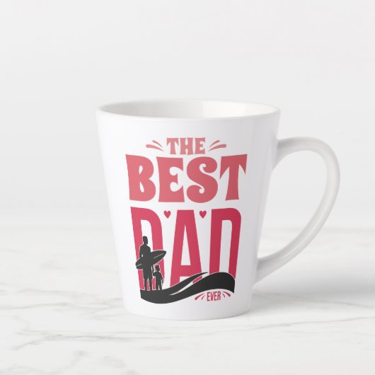 De Beste Papa Ooit Latte Mok (Rechts)