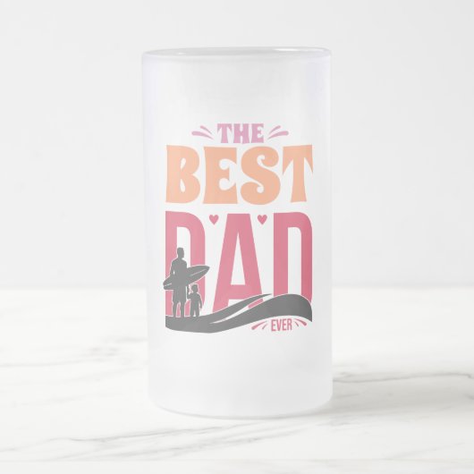 De Beste Papa Ooit Matglas Bierpul (Center)