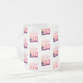 De Beste Papa Ooit Matglas Koffiemok (Voorkant links)