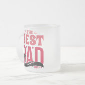 De Beste Papa Ooit Matglas Koffiemok (Voorkant links)