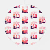 De Beste Papa Ooit Metalen Ornament (Achterkant)