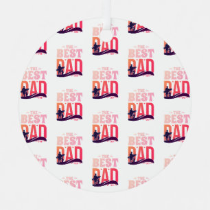 De Beste Papa Ooit Metalen Ornament